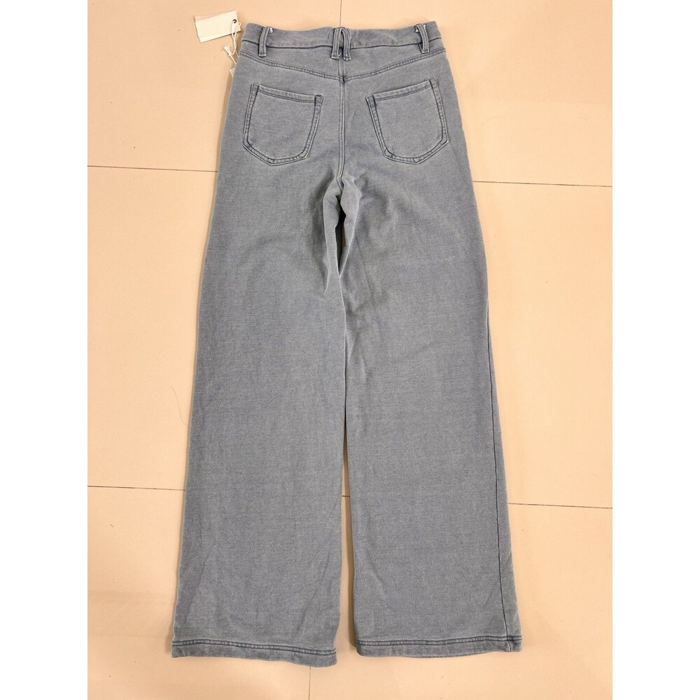 GOOD AMERICAN Jeanius Good Skate Sweatpant Jeans NEW Wide Leg High Rise 6 28 - Picture 12 of 12